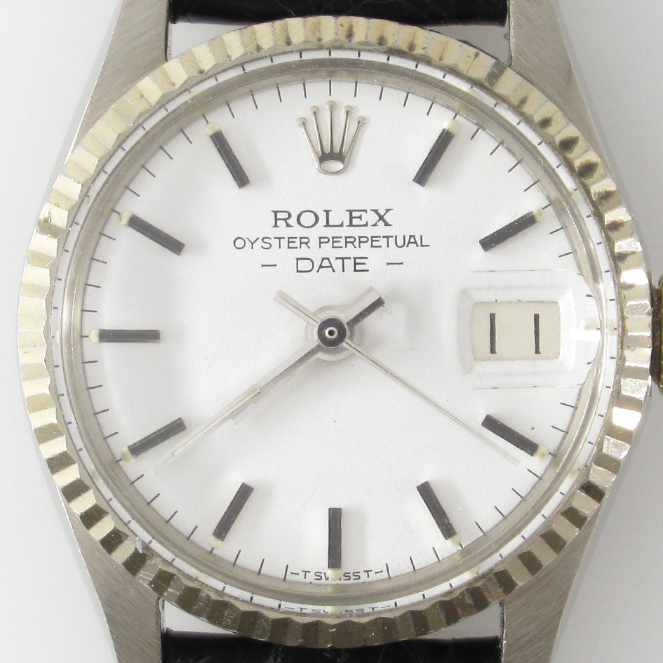 ROLEX OYSTER PERPETUAL DATE Ref.6517 18KWG