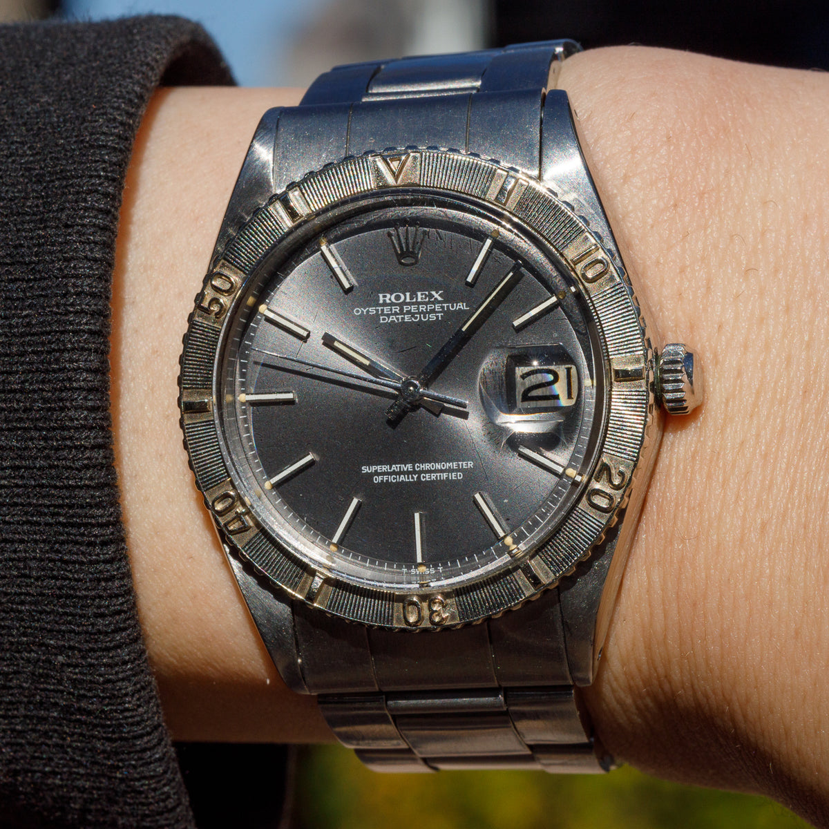 ROLEX DATEJUST Ref.1625 Thunder Bird Gray Dial