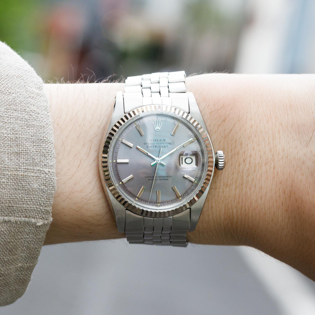 ROLEX DATEJUST Ref.1601 Gray Color Dial