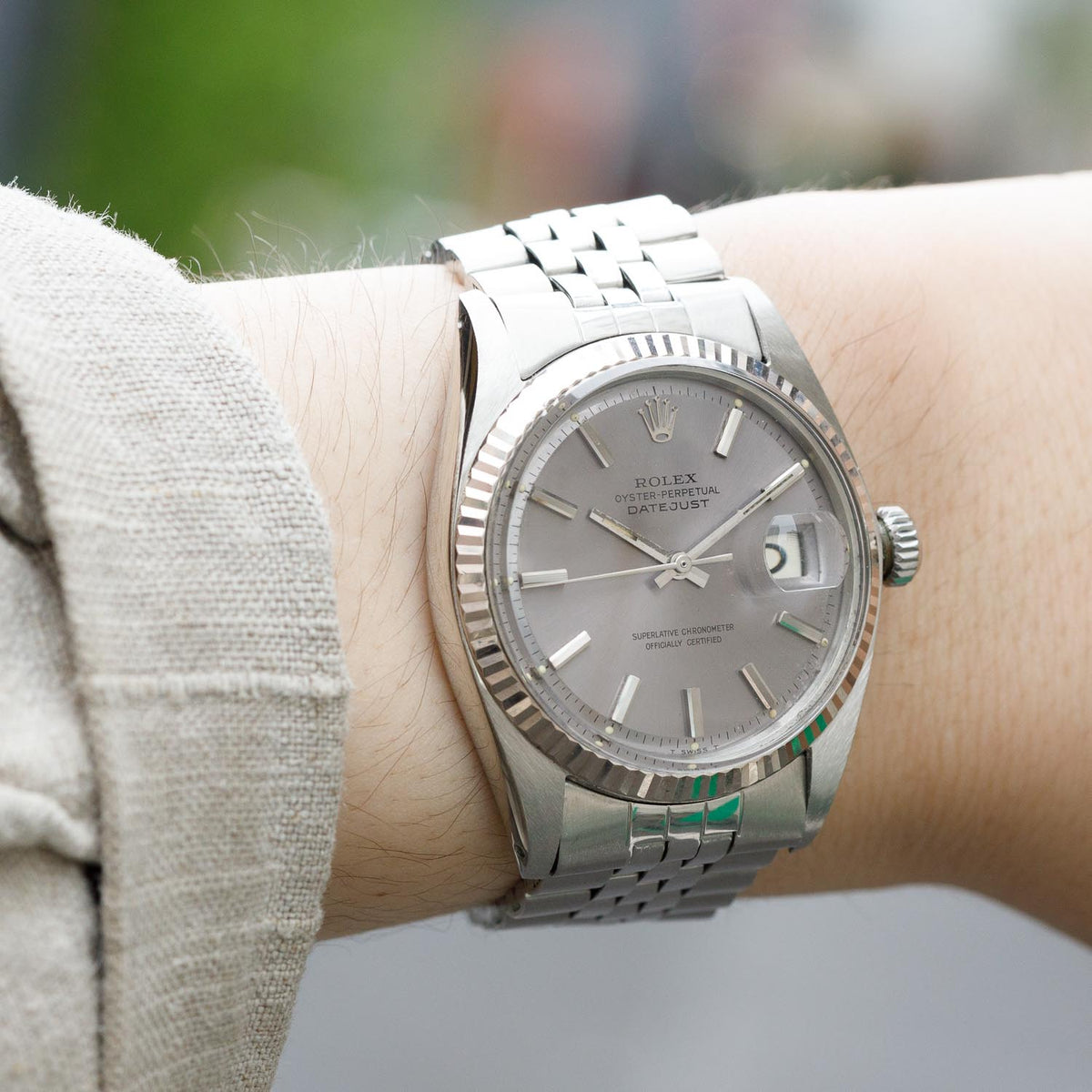 ROLEX DATEJUST Ref.1601 Gray Color Dial