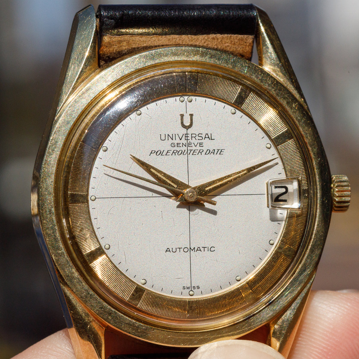 UNIVERSAL GENEVE POLEROUTER DATE Ref.869102/03