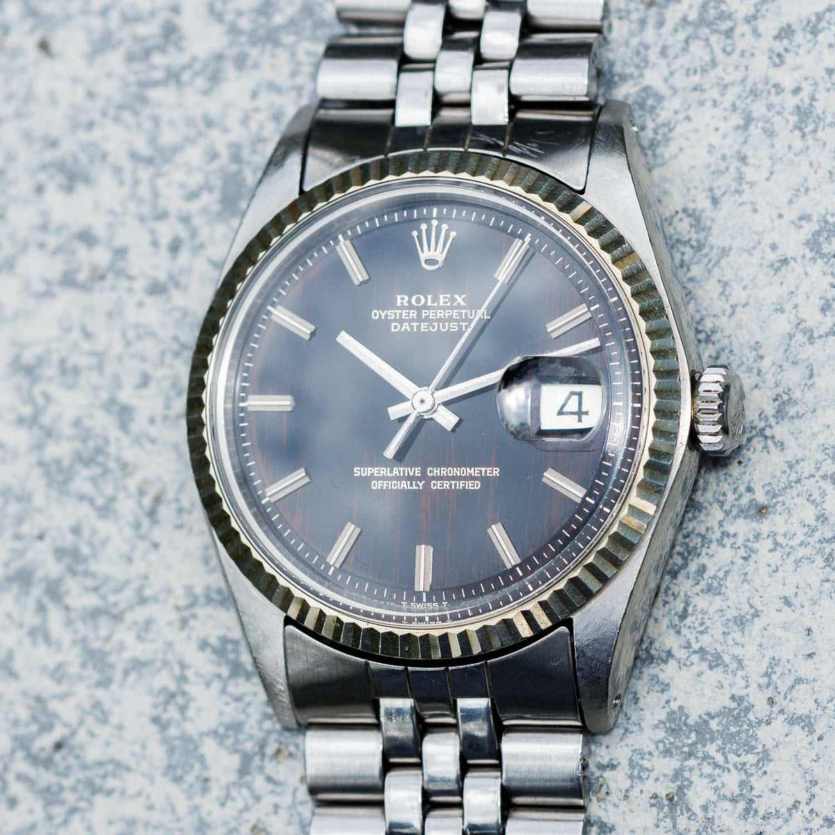 ROLEX DATEJUST Ref.1601 Black Gilt Dial