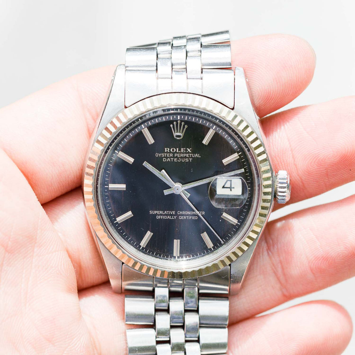 ROLEX DATEJUST Ref.1601 Black Gilt Dial