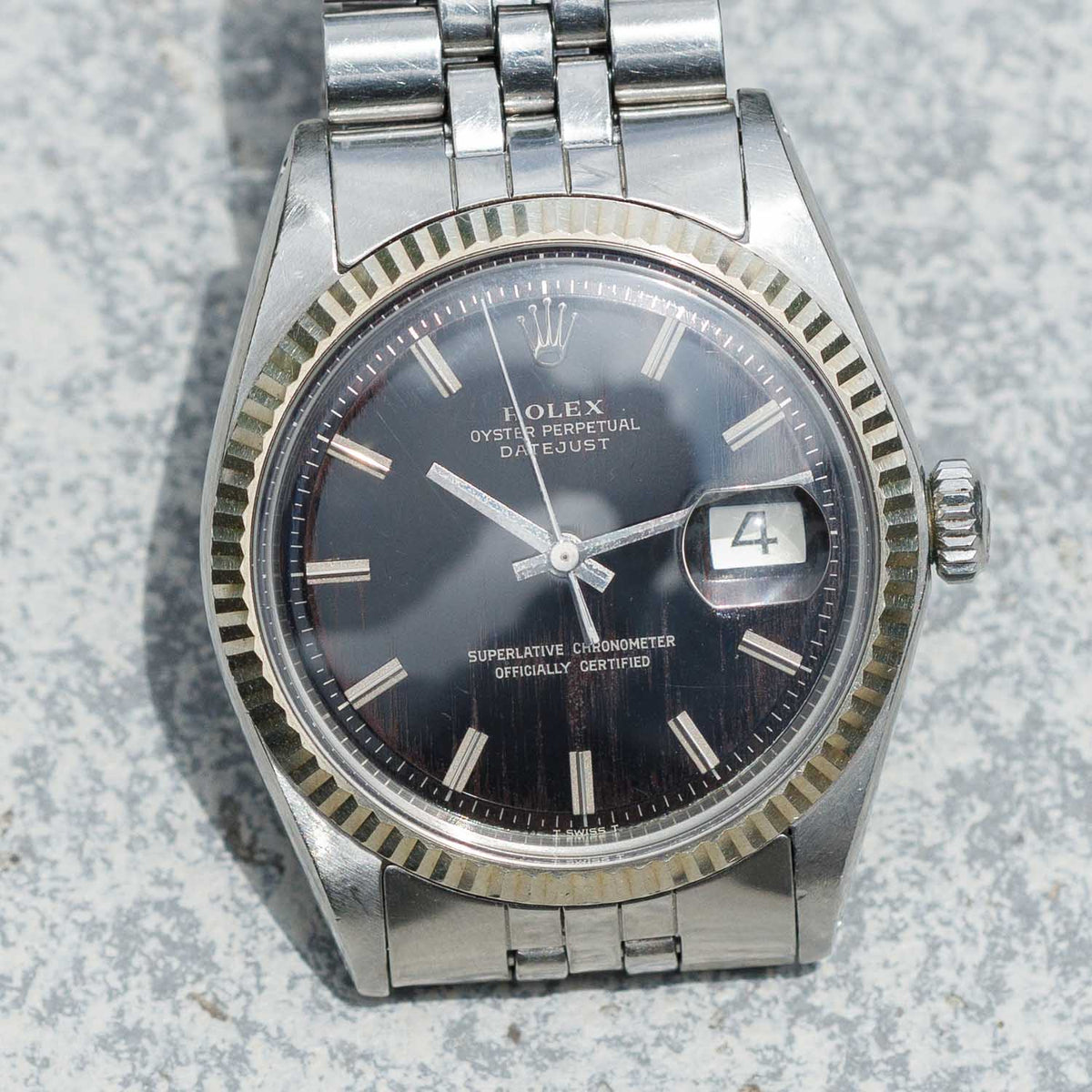 ROLEX DATEJUST Ref.1601 Black Gilt Dial