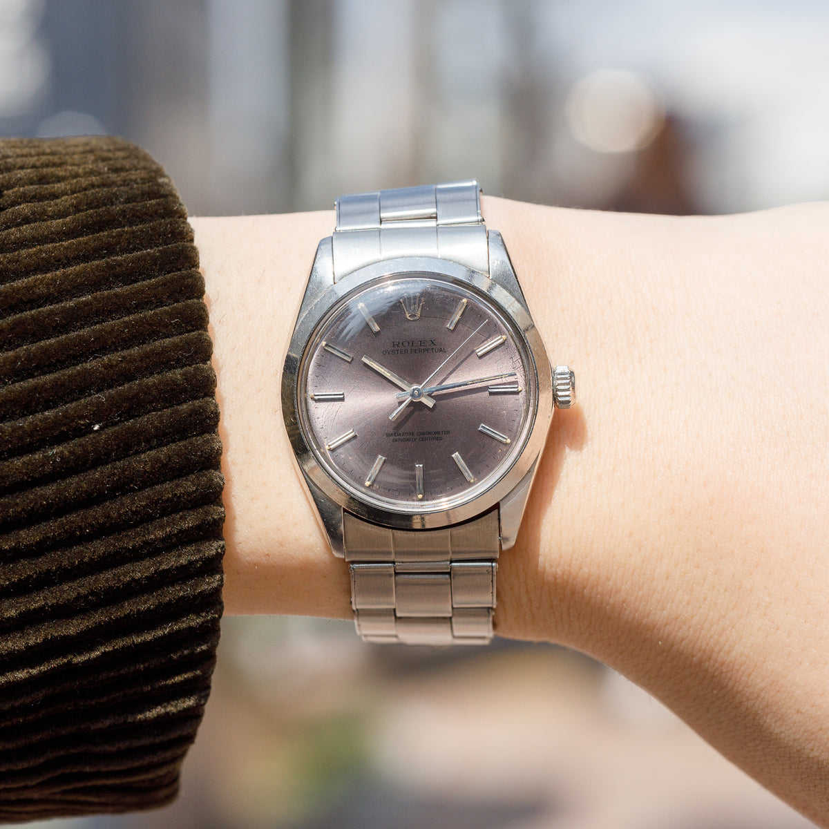 ROLEX OYSTER PERPETUAL Ref.1002 Purple Dial