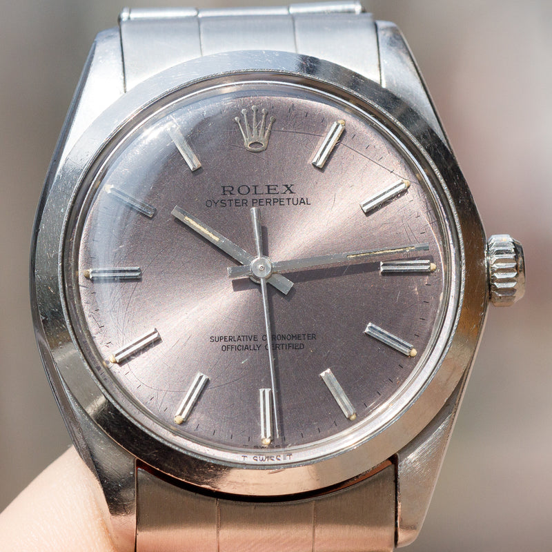 ROLEX OYSTER PERPETUAL Ref.1002 Purple Dial