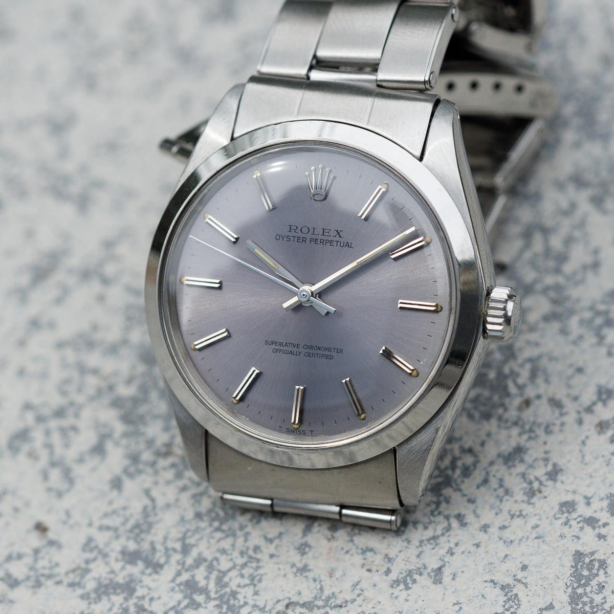 ROLEX OYSTER PERPETUAL Ref.1002 Purple Color Dial