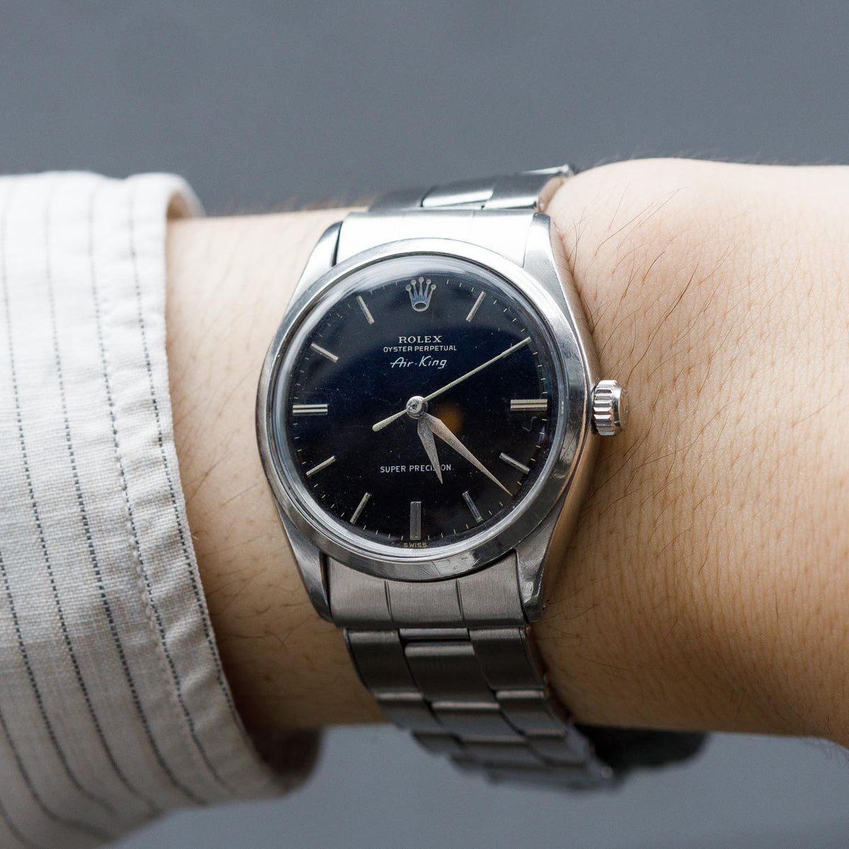 ROLEX Air-King Ref.5500 Black Glit Dial