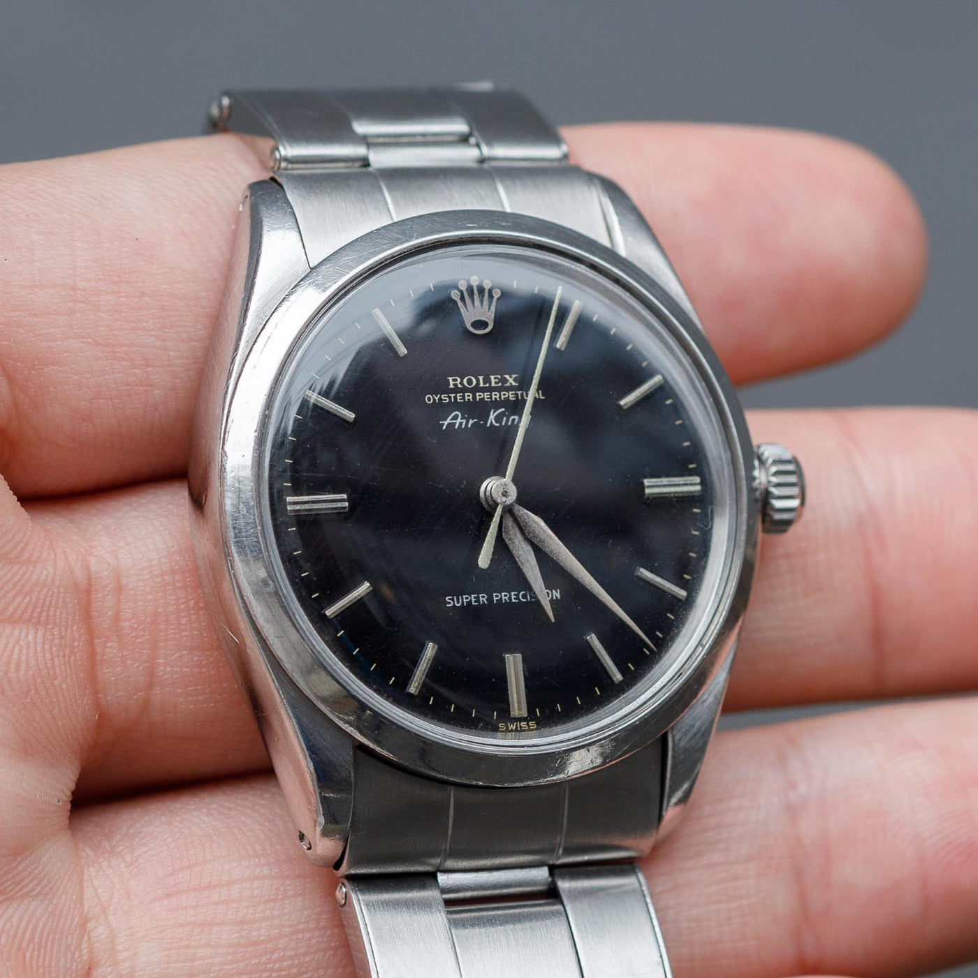 ROLEX Air-King Ref.5500 Black Glit Dial – TIMEANAGRAM