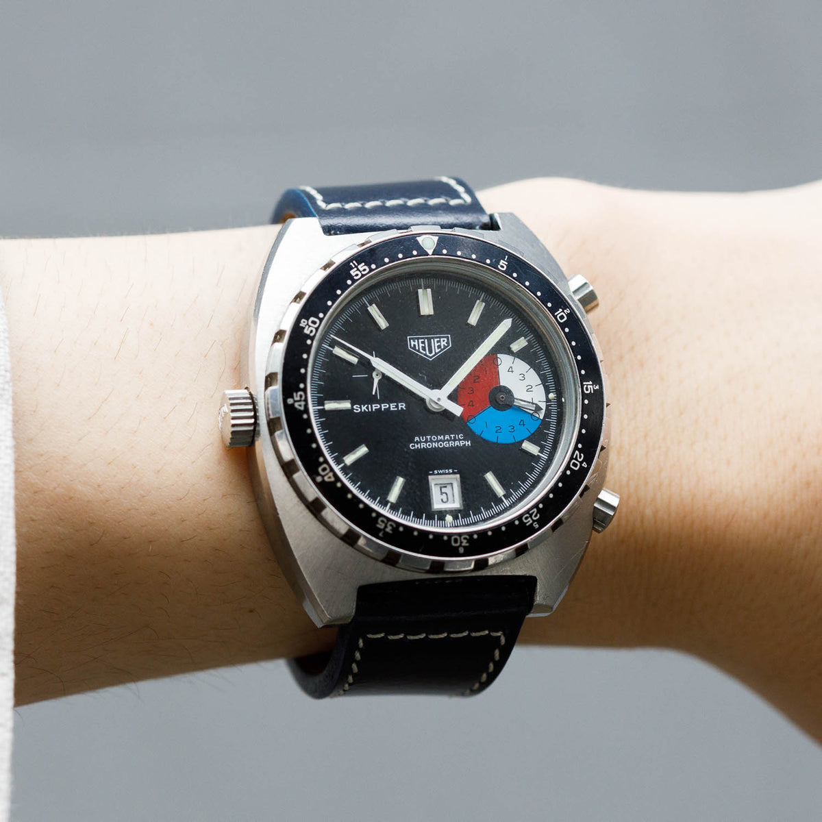 HEUER SKIPPER Ref.15640 AUTAVIA CASE