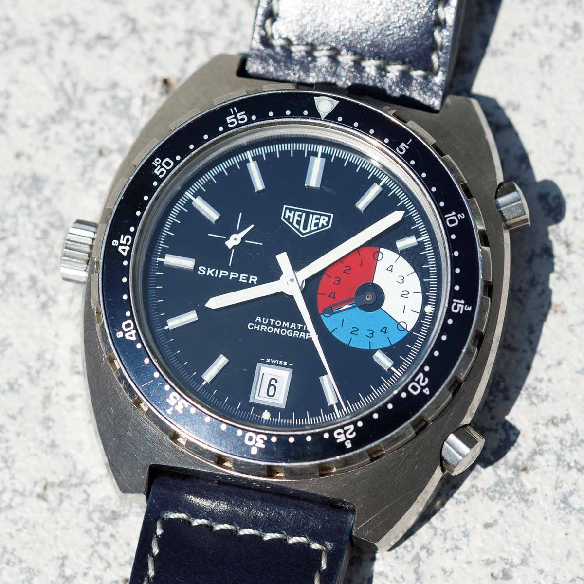HEUER SKIPPER Ref.15640 AUTAVIA CASE
