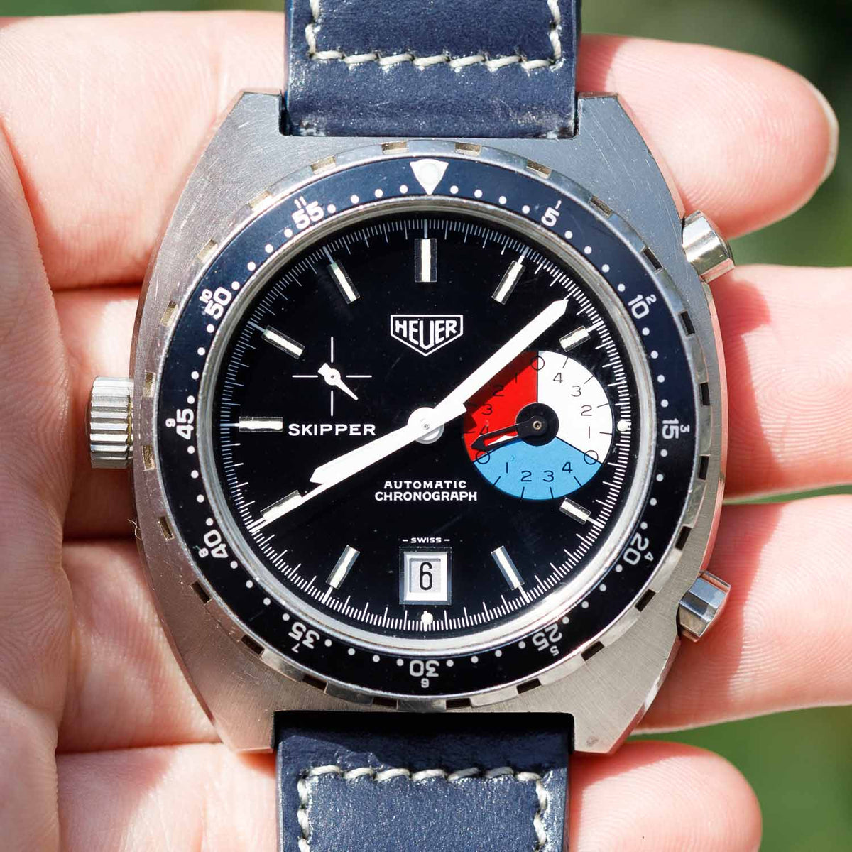 HEUER SKIPPER Ref.15640 AUTAVIA CASE