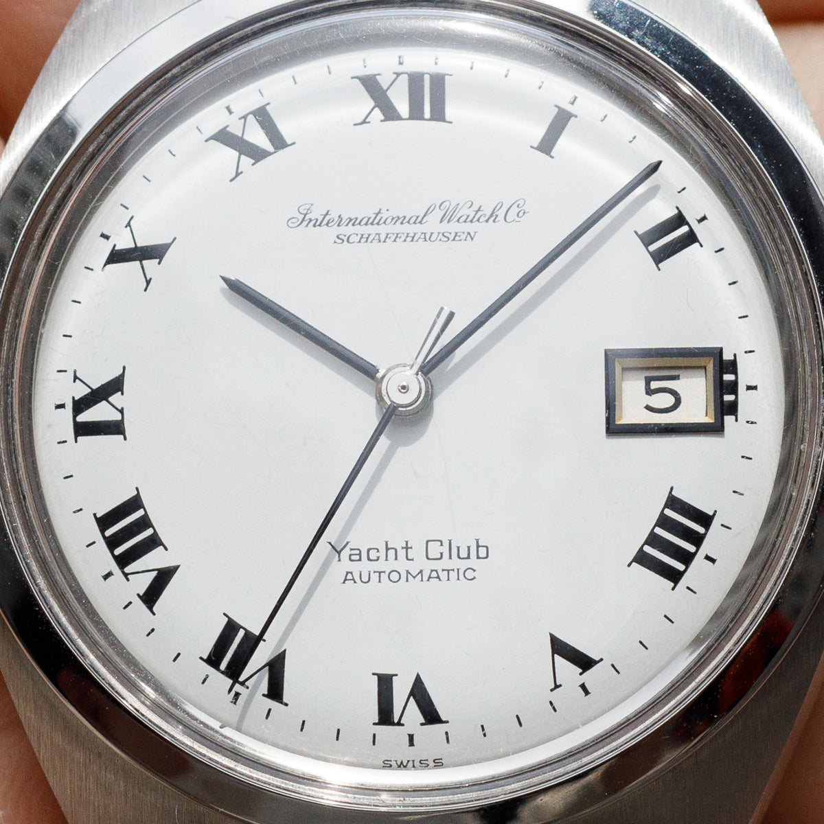 IWC Yacht Club White Roman Dial