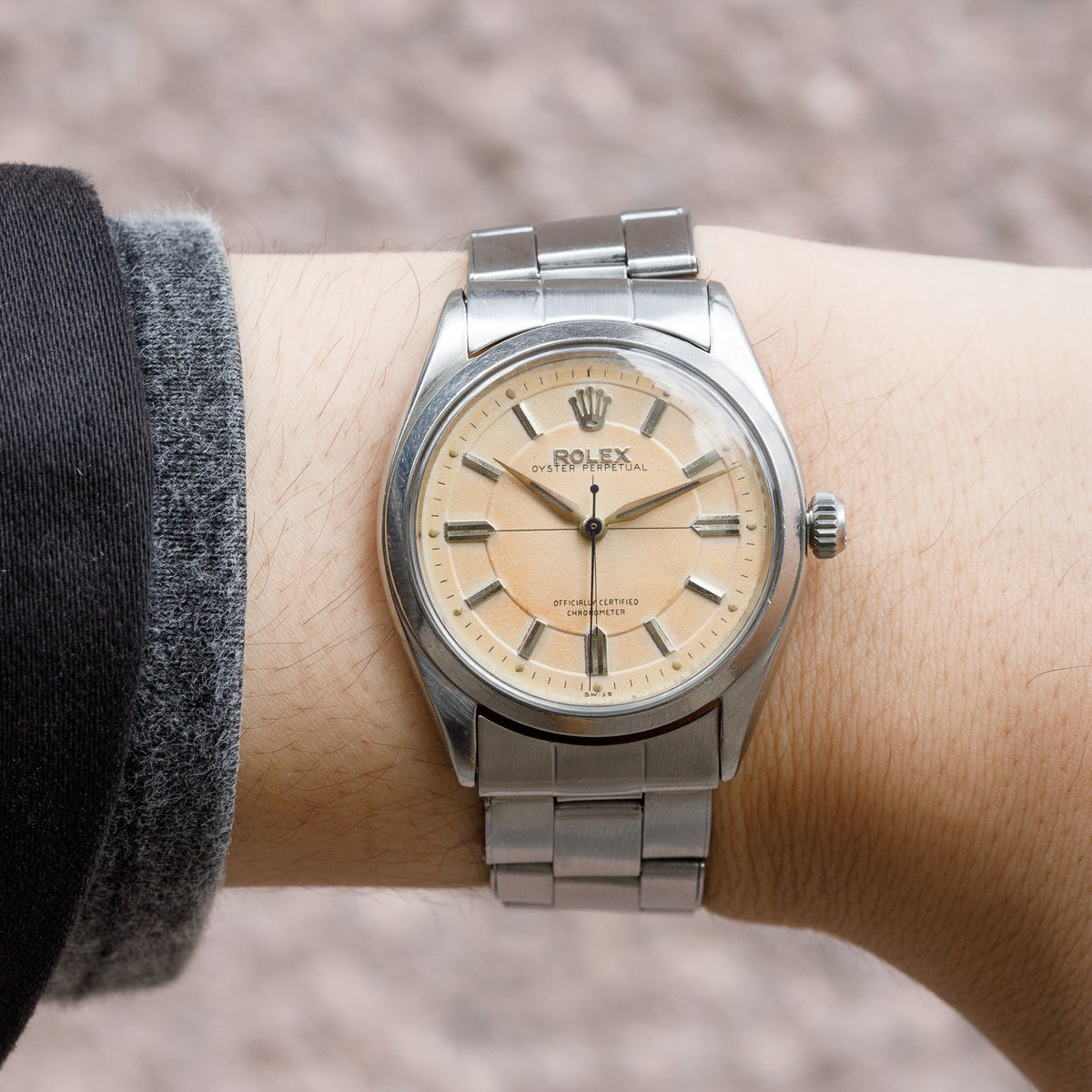ROLEX OYSTER PERPETUAL Ref.6564 Pie Pan Sector Dial