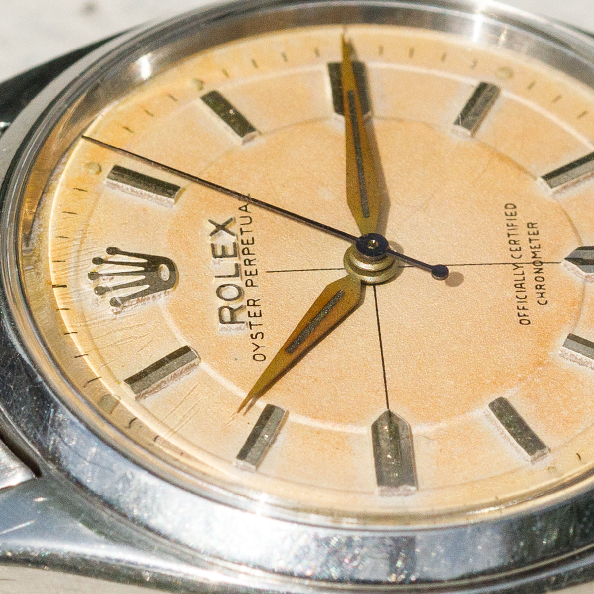 ROLEX OYSTER PERPETUAL Ref.6564 Pie Pan Sector Dial